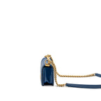 Chanel Small Boy Bag Lambskin Blue GHW