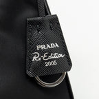 PRADA RE-EDITION 2005 RE-NYLON AND SAFFIANO MINI BAG BLACK SHW