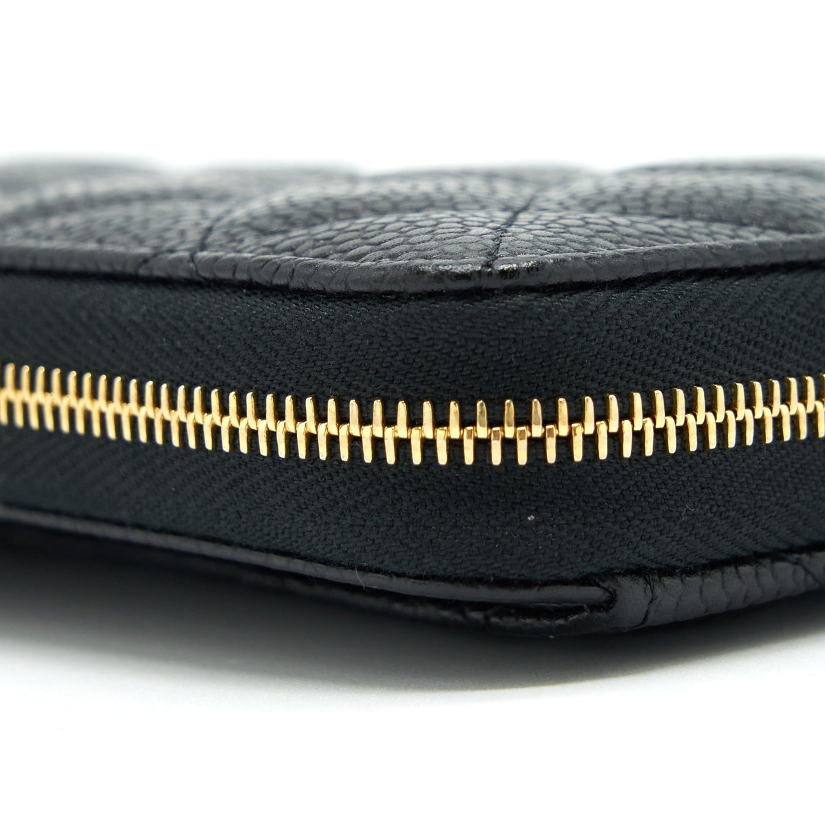 CHANEL ZIPPY LONG WALLET CAVIAR BLACK GHW