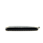 VALENTINO GARAVANI ROCKSTUD LEATHER CLUTCH BAG BLACK