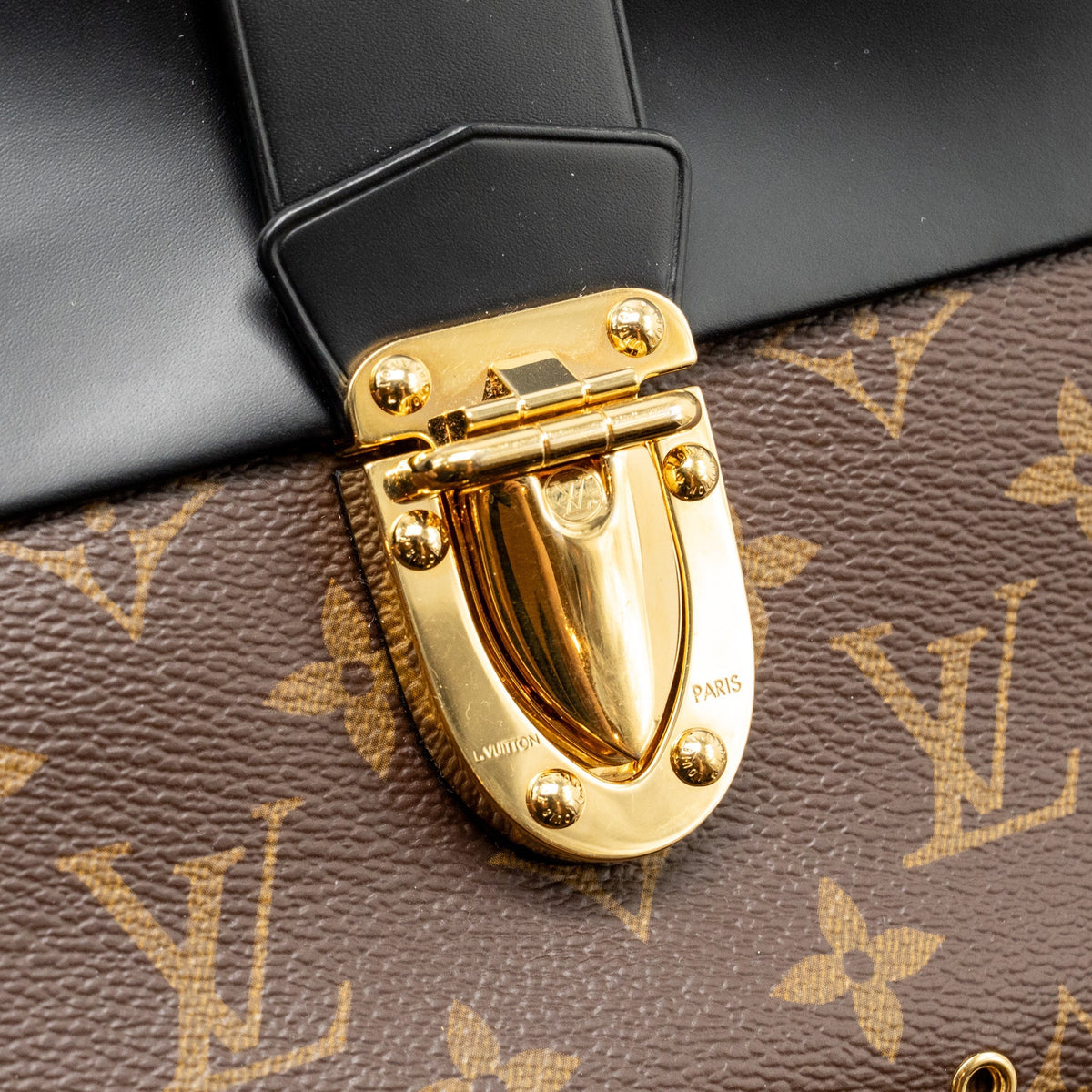 Louis Vuitton One-Handle Flap Bag MM Monogram Canvas/Leather Black GHW