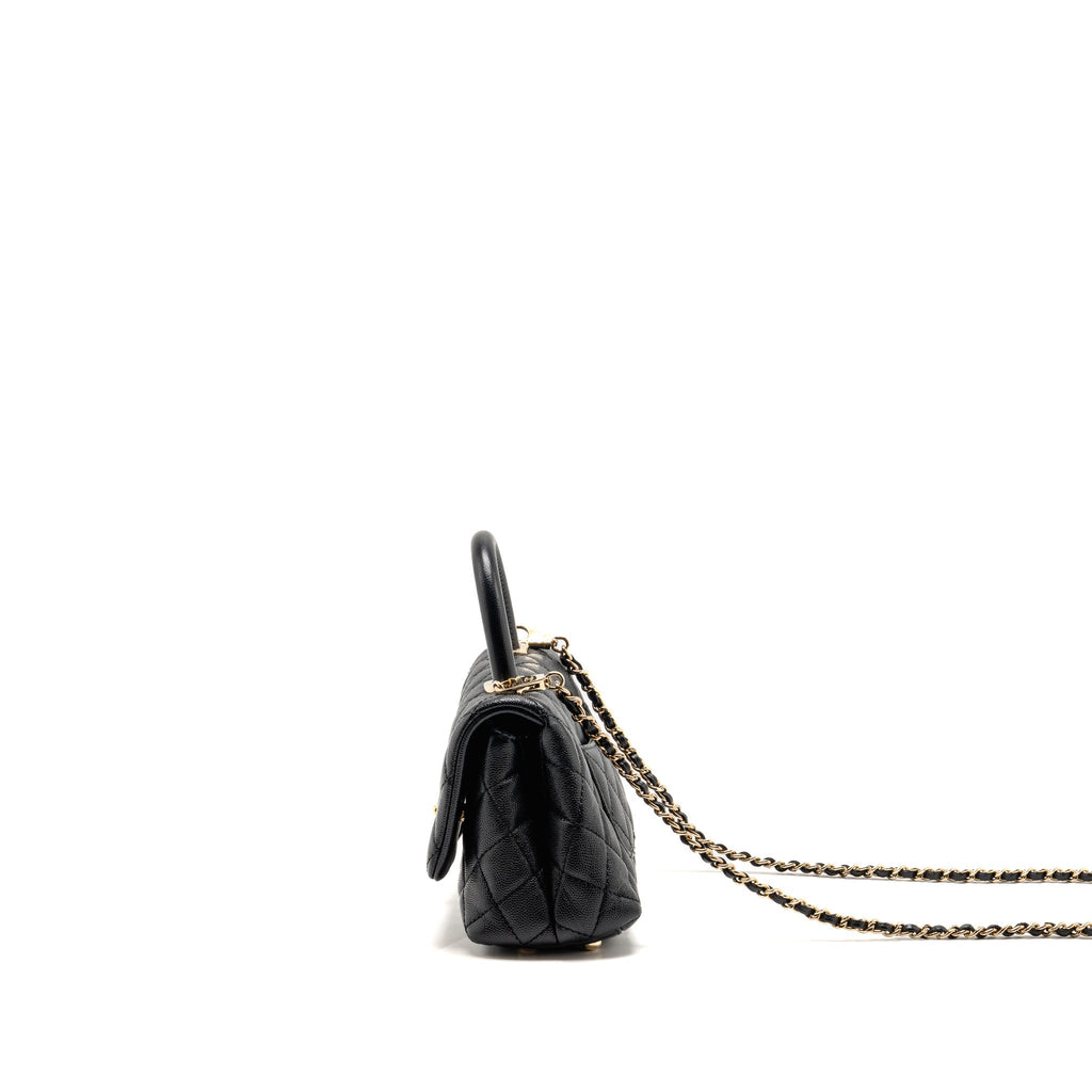 Chanel Mini Coco Handle Caviar Black GHW