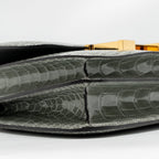 Hermes Constance Mini Alligator Mississippiensis 0V Gris Ciment GHW