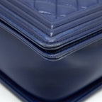 CHANEL LARGE LE BOY NAVY SHW