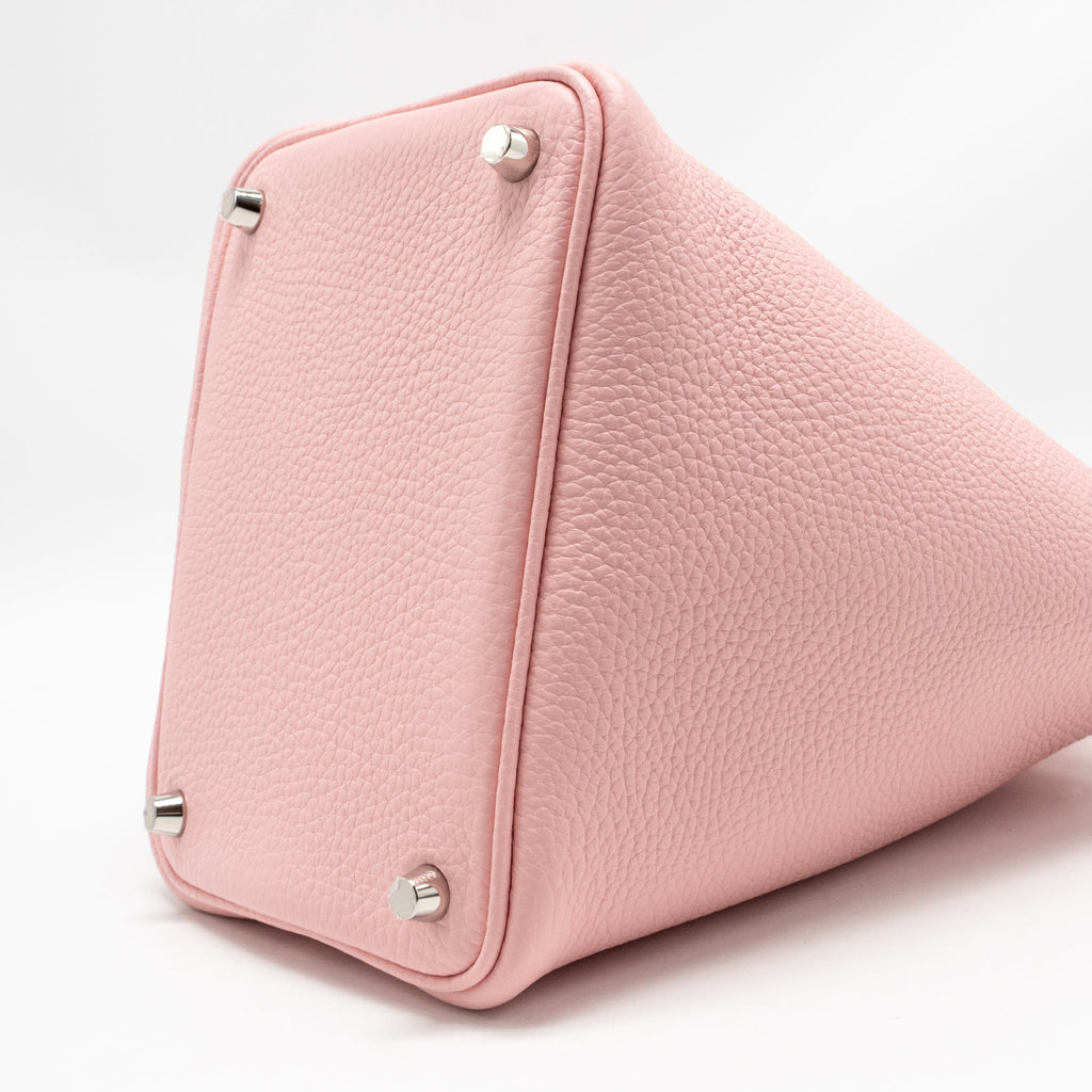 Hermes picotin 18 lock bag clemence rose sakura SHW