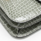 Hermes Constance Mini Alligator Mississippiensis 0V Gris Ciment GHW