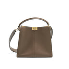 FENDI PEEKABOO X-LITE MEDIUM BROWN WITH AN EXTRA SHOULDER STRAP