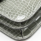 Hermes Constance Mini Alligator Mississippiensis 0V Gris Ciment GHW