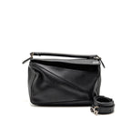 Loewe Medium Puzzle Bag Calfskin Black SHW