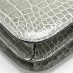 Hermes Constance Mini Alligator Mississippiensis 0V Gris Ciment GHW