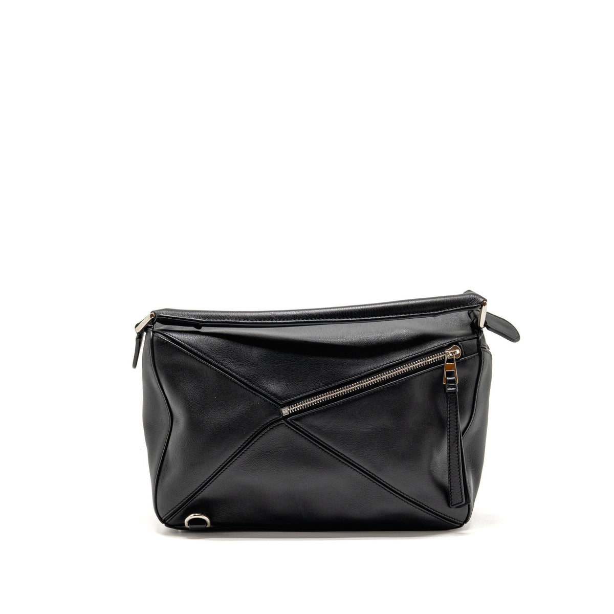 Loewe Medium Puzzle Bag Calfskin Black SHW