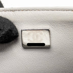 Chanel Mini Rectangular flap bag lambskin grey SHW (microchip)