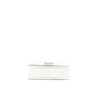 CHANEL MEDIUM BOY BAG CHEVRON LIMITED LAMBSKIN WITH PEARL WHITE SHW