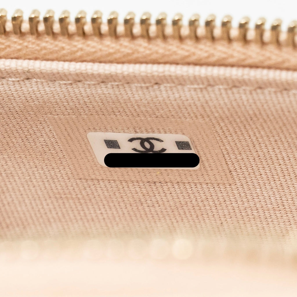 Chanel Classic Mini Vanity Bag Charm Grained Shiny Calfskin Light Pink LGHW (Microchip)
