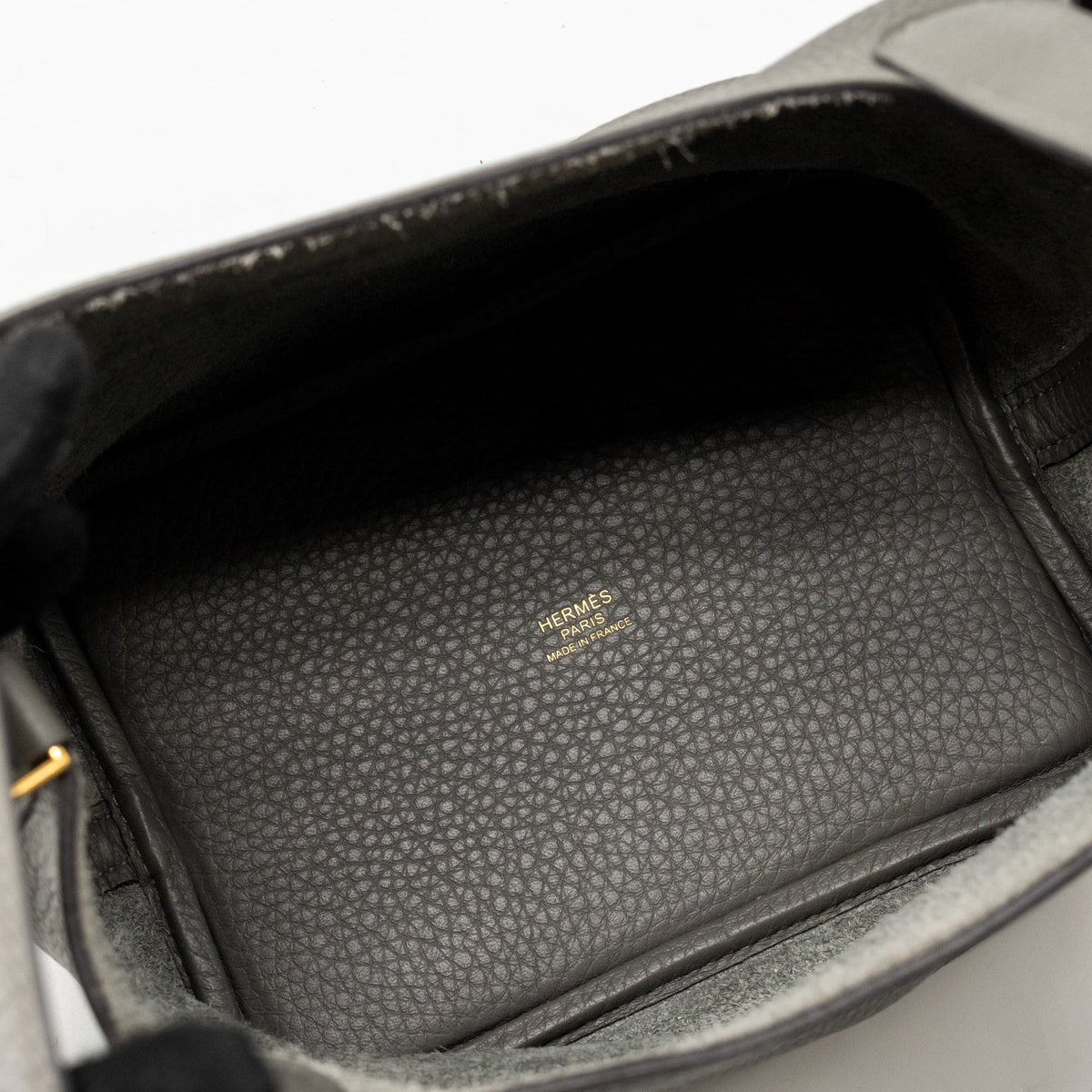 Hermes picotin 18 lock bag clemence Gris meyer GHW
