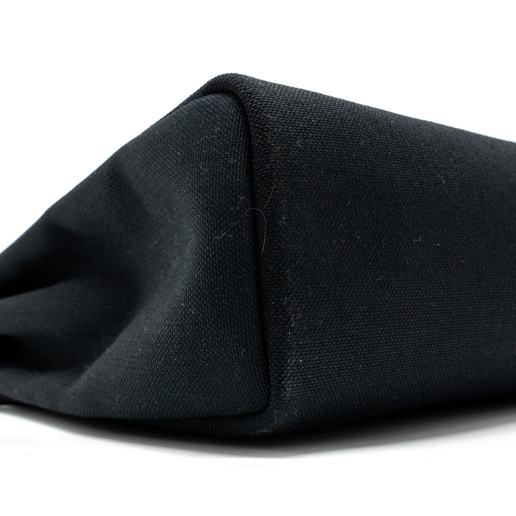 Hermes herbag 31 zip bag canvas / hunter leather black GHW