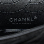 CHANEL SMALL 2.55 REISSUE FLAP BAG AGED CALFSKIN SO BLACK WITH BLACK HARDWARE (MICROCHIP)