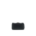 CHANEL MINI SQUARE FLAP BAG LAMBSKIN BLACK LGHW