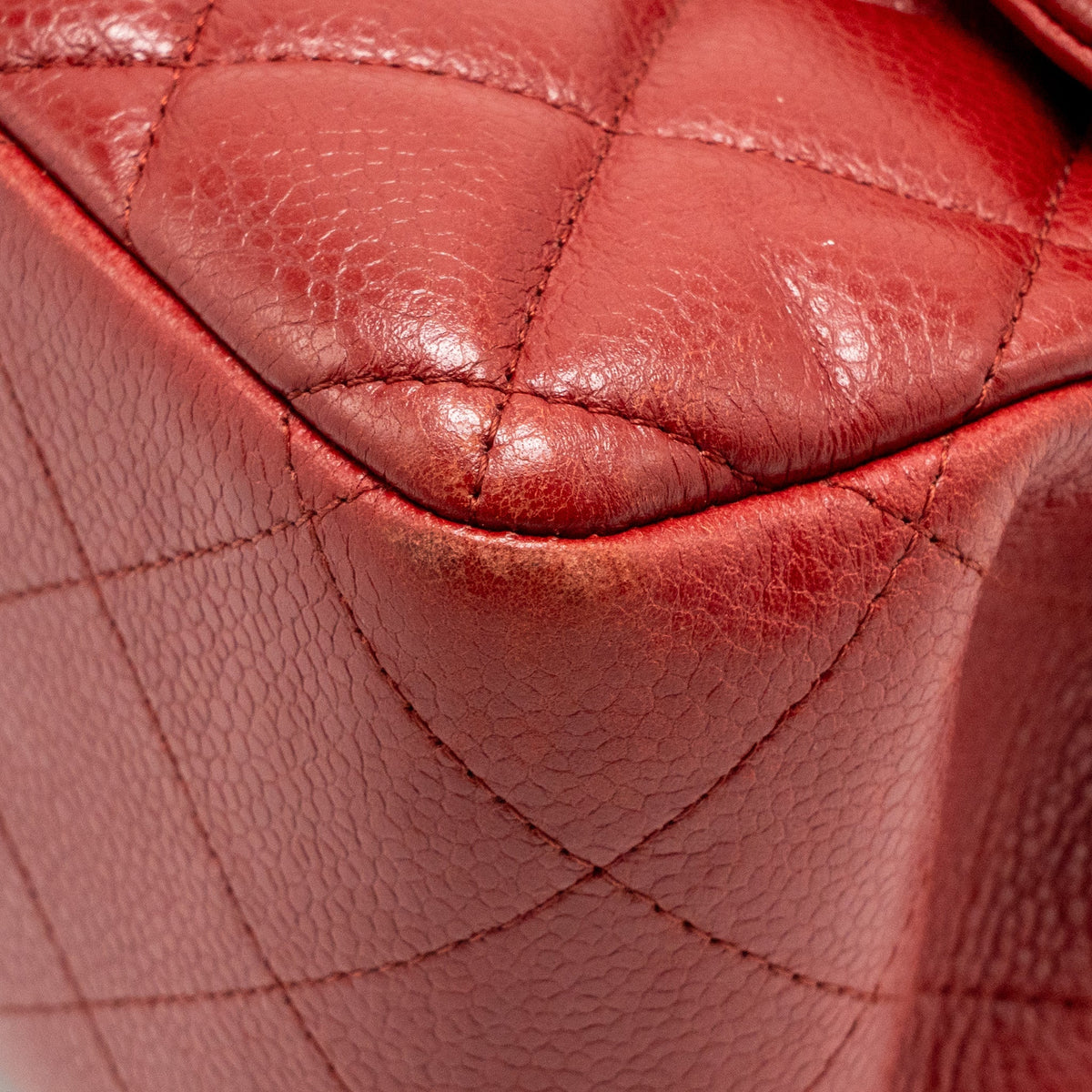 Chanel Jumbo Classic Double Flap Bag Caviar RED SHW