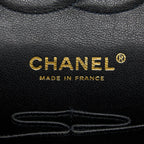 CHANEL CLASSIC DOUBLE FLAP BAG CAVIAR BLACK GHW