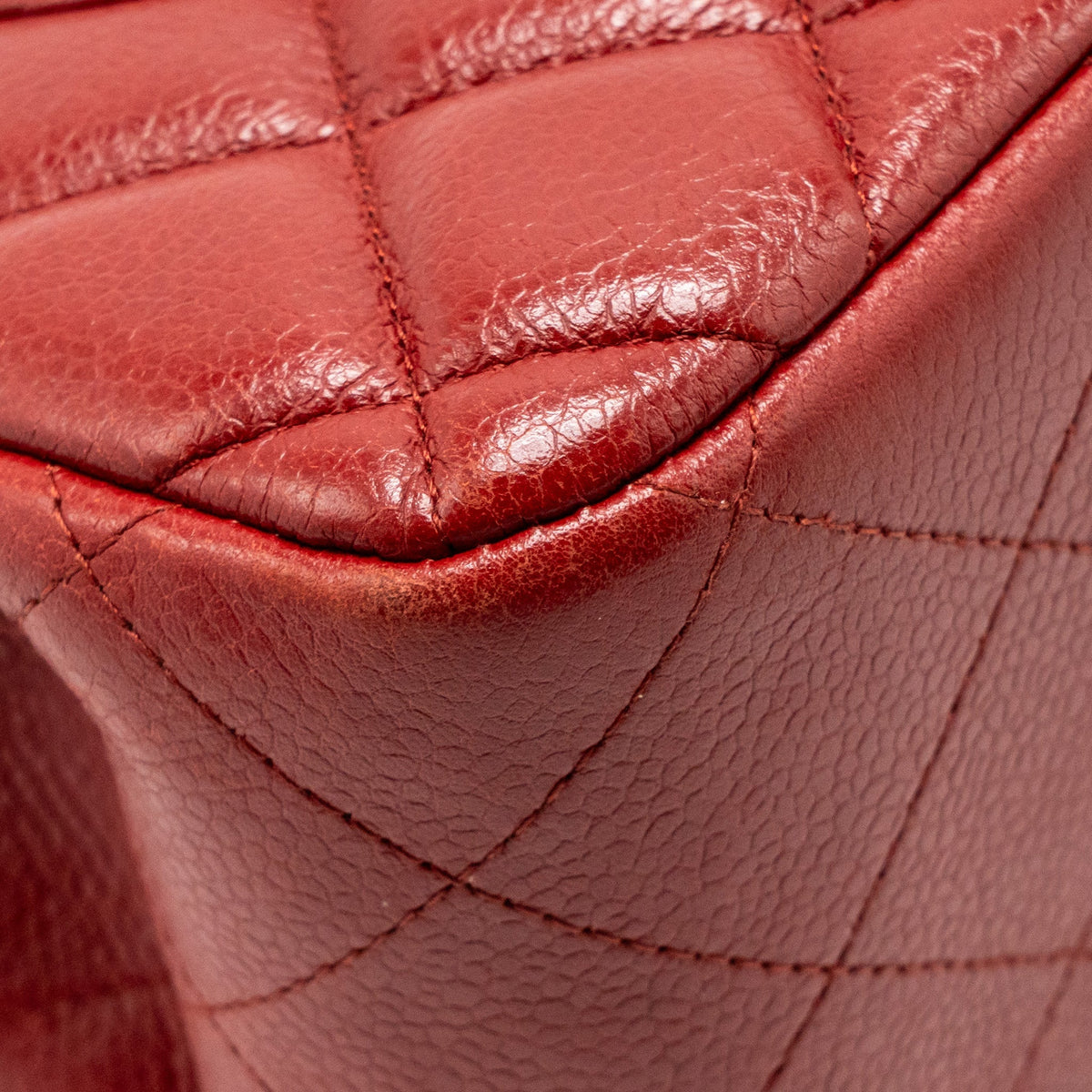 Chanel Jumbo Classic Double Flap Bag Caviar RED SHW