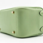 Hermes Mini Lindy Swift Vert Criquet GHW