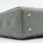 DIOR MY ABC SMALL LADY DIOR LAMBSKIN LIGHT GREY LGHW