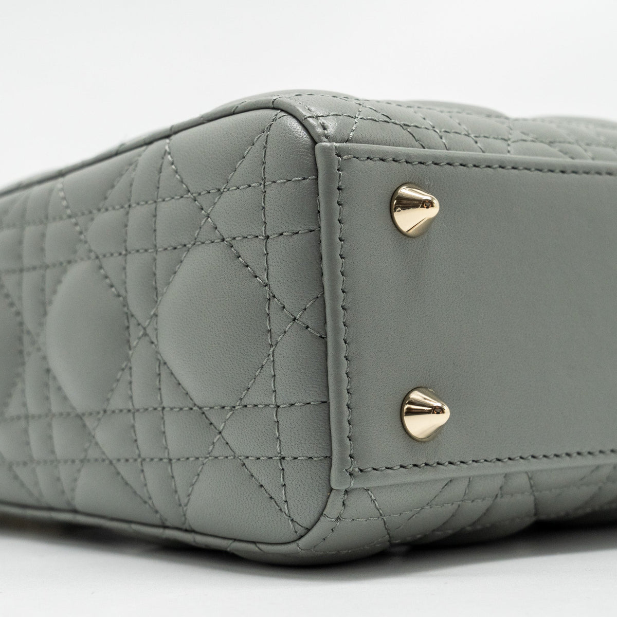 DIOR MY ABC SMALL LADY DIOR LAMBSKIN LIGHT GREY LGHW