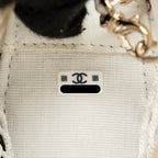 Chanel 25S Clutch with Chain Mesh / Lambskin White LGHW (Microchip)
