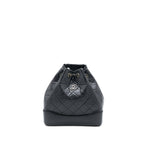 CHANEL SMALL GABRIELLE BACKPACK AGED CALFSKIN BLACK MULTICOLOUR HARDWARE