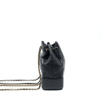 CHANEL SMALL GABRIELLE BACKPACK BLACK DOUBLE COLOUR HARDWARE