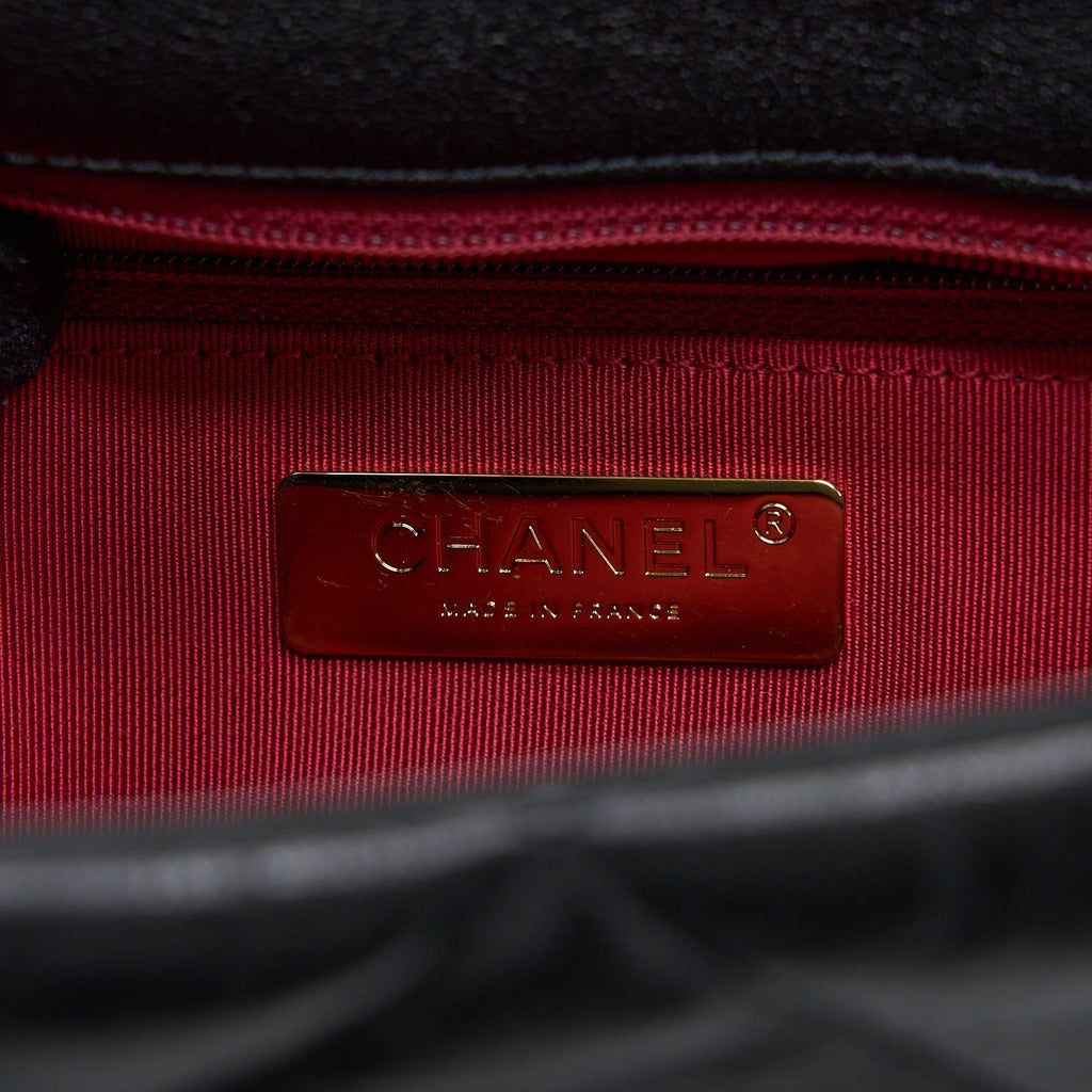 CHANEL MEDIUM 19 BAG GOATSKIN BLACK MULTICOLOUR HARDWARE