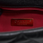 CHANEL MEDIUM 19 BAG GOATSKIN BLACK MULTICOLOUR HARDWARE