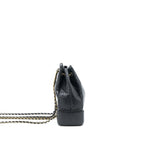 CHANEL SMALL GABRIELLE BACKPACK AGED CALFSKIN BLACK MULTICOLOUR HARDWARE