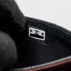 CHANEL CLASSIC FLAP CARD HOLDER CAVIAR BLACK SHW (MICROCHIP)