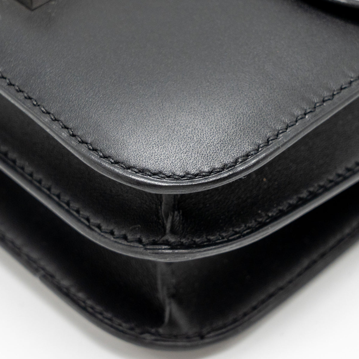 Hermes Mini Constance Studio Disco Limited Monsieur Leather Black SHW
