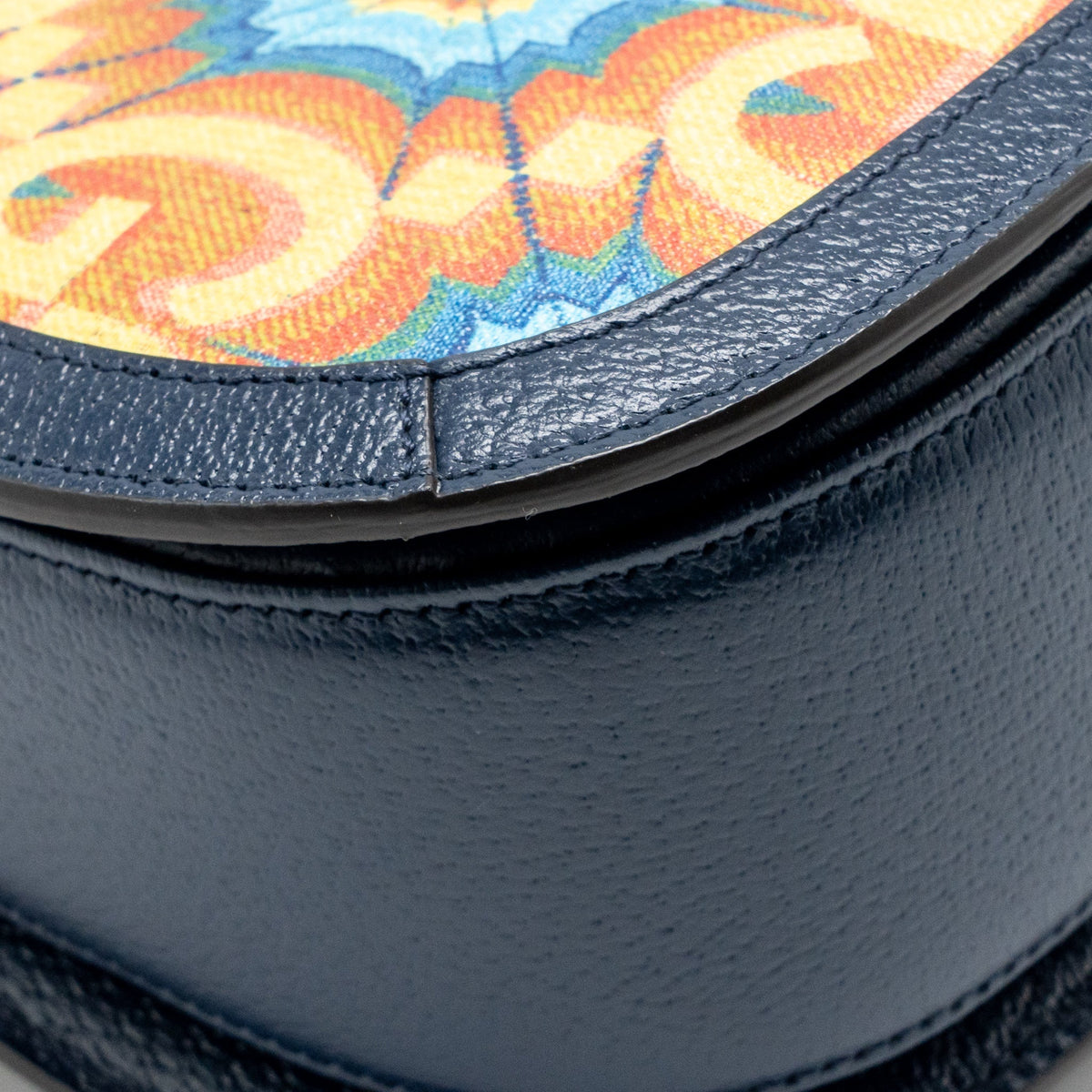 Gucci Medium Bamboo 1947 Top Handle Bag 100th Anniversary Kaleidoscope Canvas/Leather Blue/Multicolour GHW