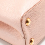 Louis Vuitton Capucines BB Metallic Taurillon Leather Pearly Pink GHW
