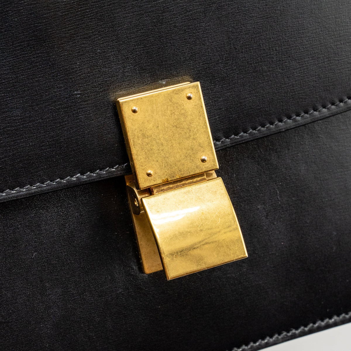 Celine Teen Classic Box Bag Calfskin Black GHW