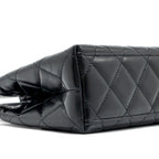 CHANEL 23K MINI SHOPPING TOTE KELLY BAG CALFSKIN BLACK GHW (MICROCHIP)