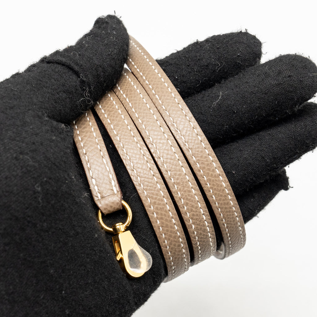 Hermes Mini Kelly Epsom Etoupe GHW