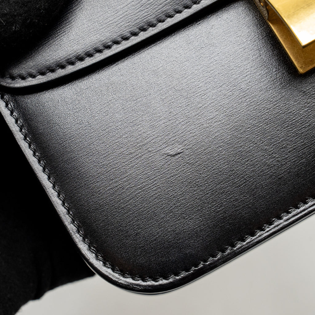 Celine Teen Classic Box Bag Calfskin Black GHW