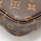 LOUIS VUITTON MULTI POCHETTE ACCESSORIES ROSE CLAIR STRAP MONOGRAM CANVAS GHW