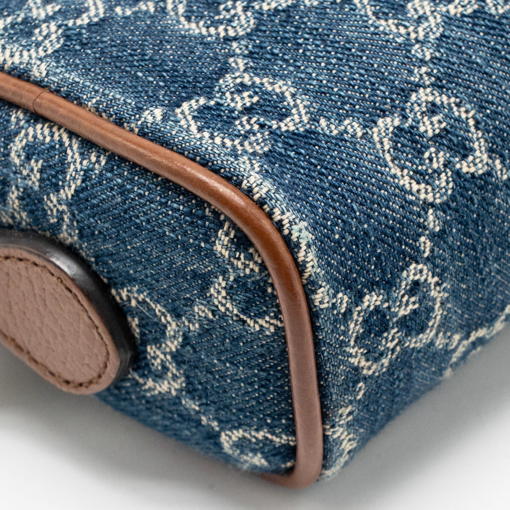 Gucci Mini Ophidia Bag GG Denim /Leather Blue/Brown GHW