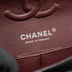 CHANEL SMALL CLASSIC DOUBLE FLAP BAG CAVIAR BLACK SHW