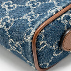 Gucci Mini Ophidia Bag GG Denim /Leather Blue/Brown GHW