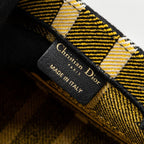DIOR SMALL BOOK TOTE CANVAS YELLOW / BLACK