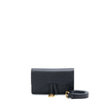 DIOR SADDLE BELT POUCH GRAINED CALFSKIN BLACK GHW