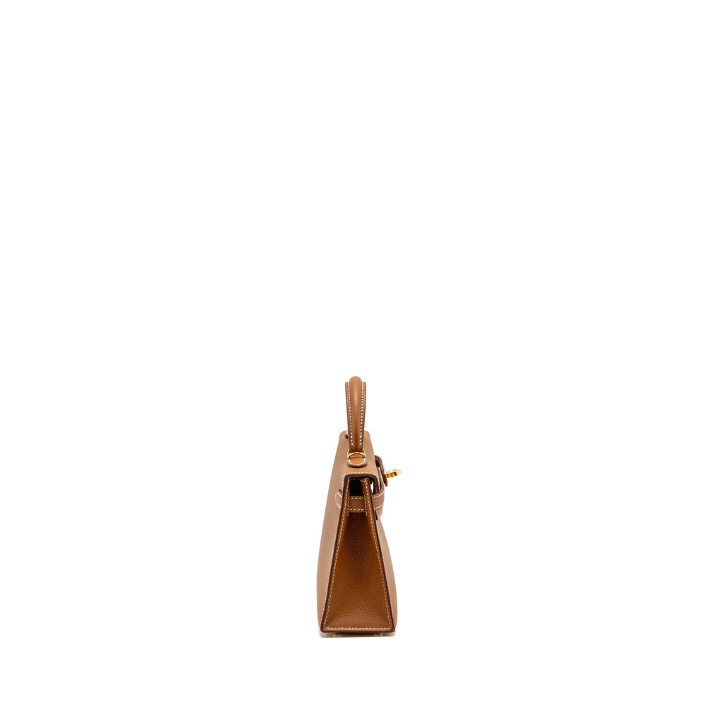 Hermes Mini Kelly II Epsom Gold GHW