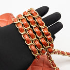 CHANEL JUMBO CLASSIC DOUBLE FLAP BAG CAVIAR RED GHW